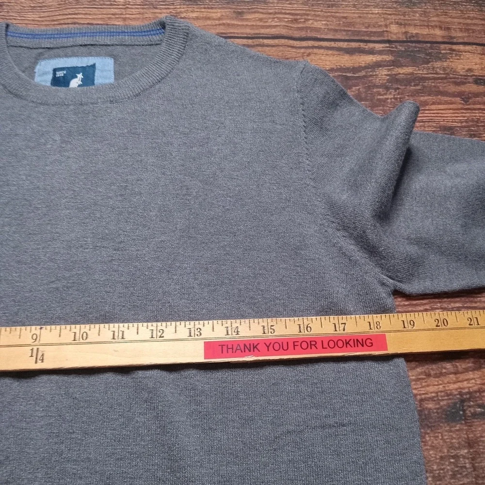 Kangol Men's Crew Neck Long Sleeve Sweater Size Medium‎ Gray